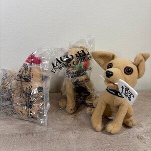 Set of 3 Vintage Taco Bell Dog Plushies
